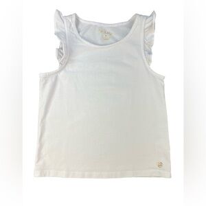 LILLY PULITZER Flutter Sleeve Cotton Tank - M (6-7Y)